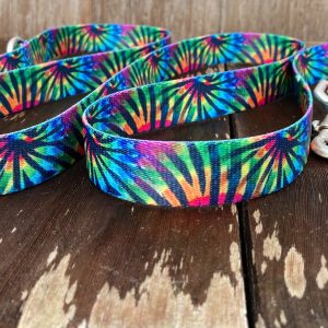 4 Foot or 6 Foot or 8 Foot Dog Leash, Colorful Tie Dye Dog Leash, Traffic Leash, 4 foot leash, 6 foot leash, 6 foot leash for dogs