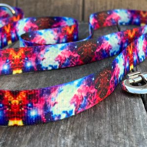4 Foot or 6 Foot or 8 Foot Dog Leash, Galaxy Cosmic Dog Leash, Traffic Leash, 4 foot leash, 6 foot leash, 6 foot leash for dogs
