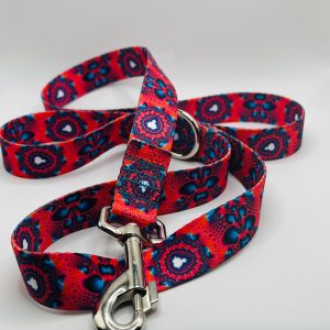 4 Foot or 6 Foot or 8 Foot Dog Leash, Trippy Pink Dog Leash, Traffic Leash, 4 foot leash, 6 foot leash, 6 foot long leash for dogs