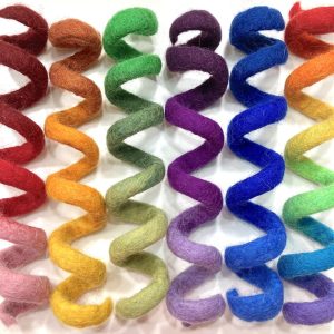 Wool Spiral Cat Toys - Choose Your Color & Size