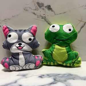 Cat toy silly cat and frog catnip toy
