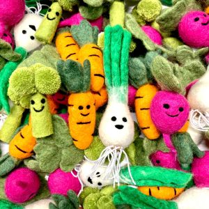 Wool Vegetable Cat Toys - Choose Your Veggie