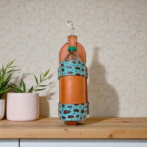 Clip-On Leather Saddle Bottle Holder