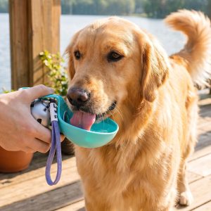Outdoor Pet Water Bottle ?C Lightweight, Portable, Silicone Handle, Fun Patterns